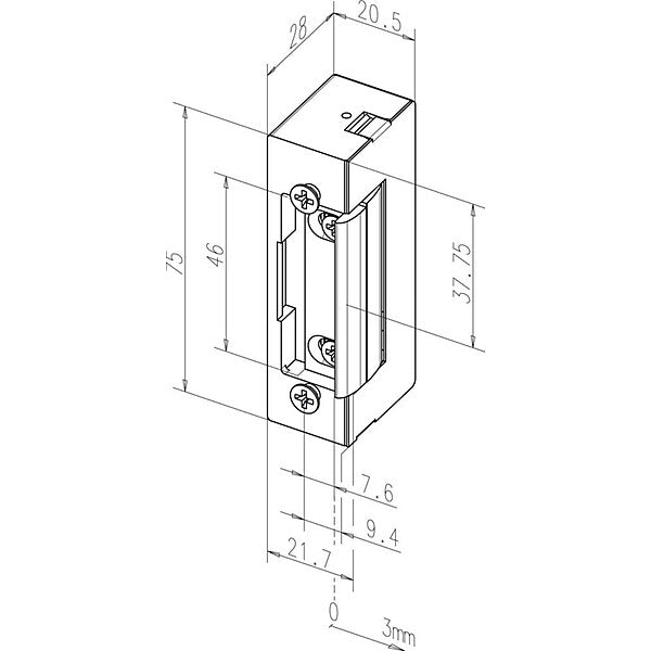 effeff Elektro-Türöffner ohne Stulp. 12V 17----------E41
